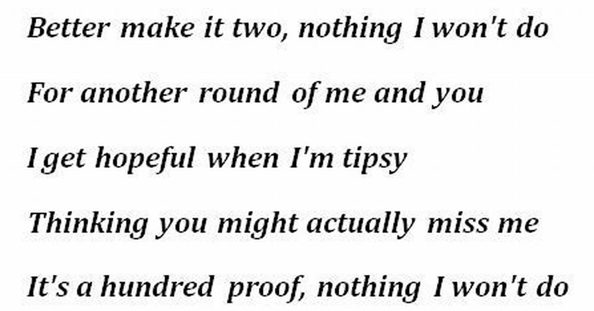 Lyrics & Translations of Wishful Drinking by Ingrid Andress