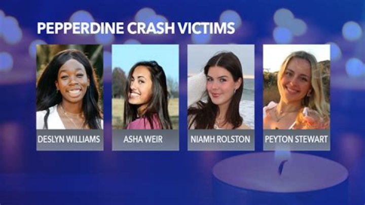 Malibu BMW Accident Victims Niamh Rolston, Peyton Stewart, Asha Weir, Deslyn Williams