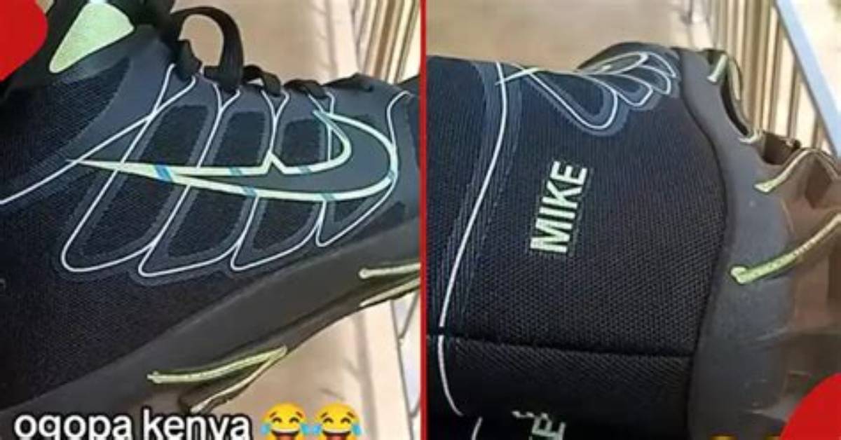 Man Disappointed After Buying Fake Nike Shoes at Night, Netizens React: "Imeandikwa Mike"