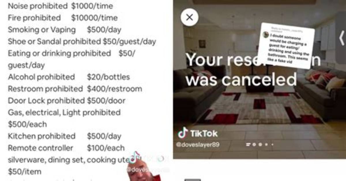 Man Shares "Insane" List of Airbnb Fines, Including $50 a Day for Wearing Shoes — "Hotels Are Making a Comeback, Airbnb Is Flopping"
