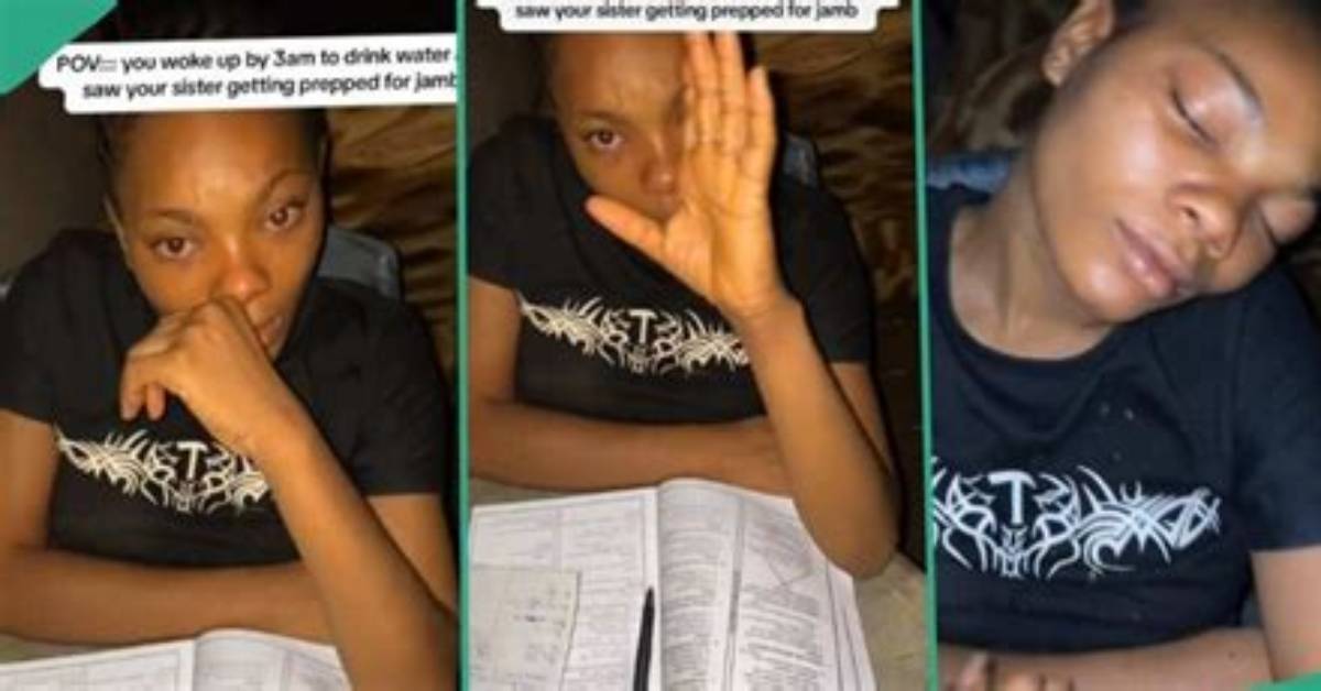 Man Shares Moment He Woke up to Drink Water at 3Am and Found Sister Reading for Jamb, Video Trends