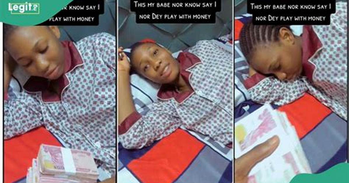 Man Wakes up His Girlfriend with Money, She Says Money Is Her Love Language