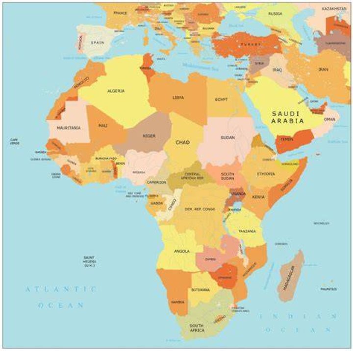 Map Of Africa With Countries And Capitals