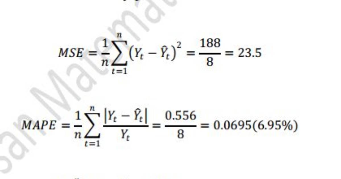Mape - Mpe - Mapd Calculator