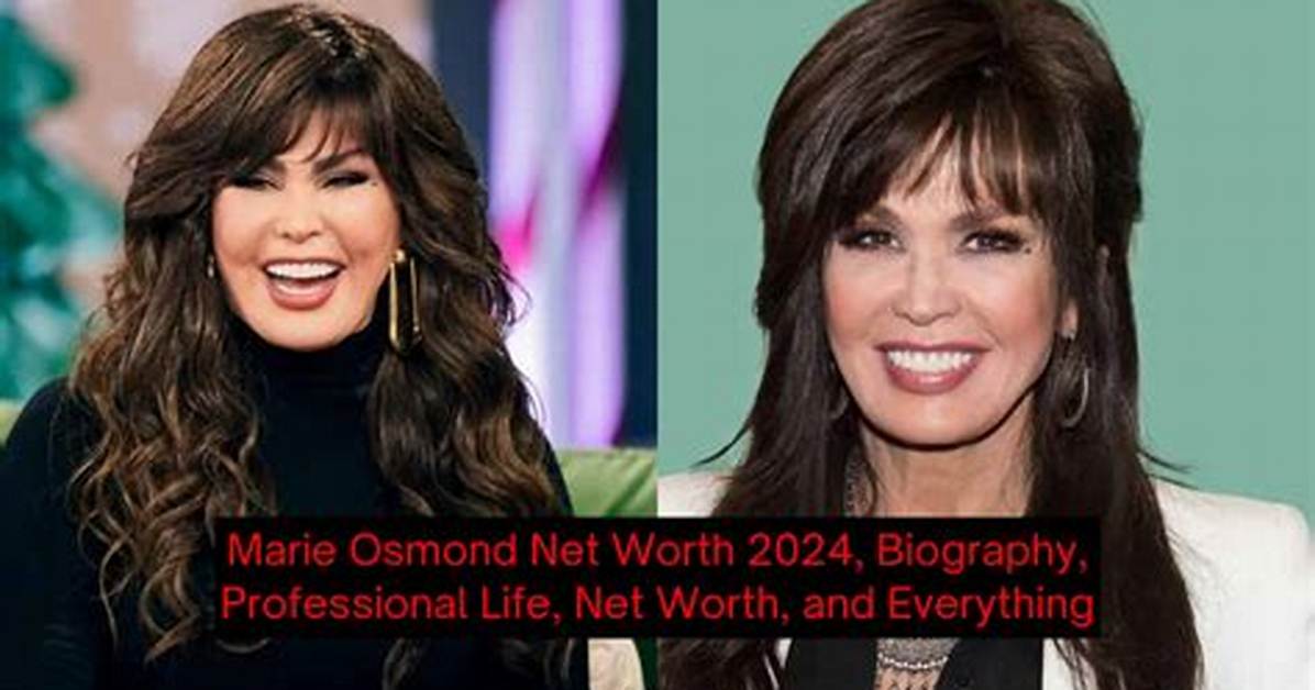 Marie Osmond Net Worth