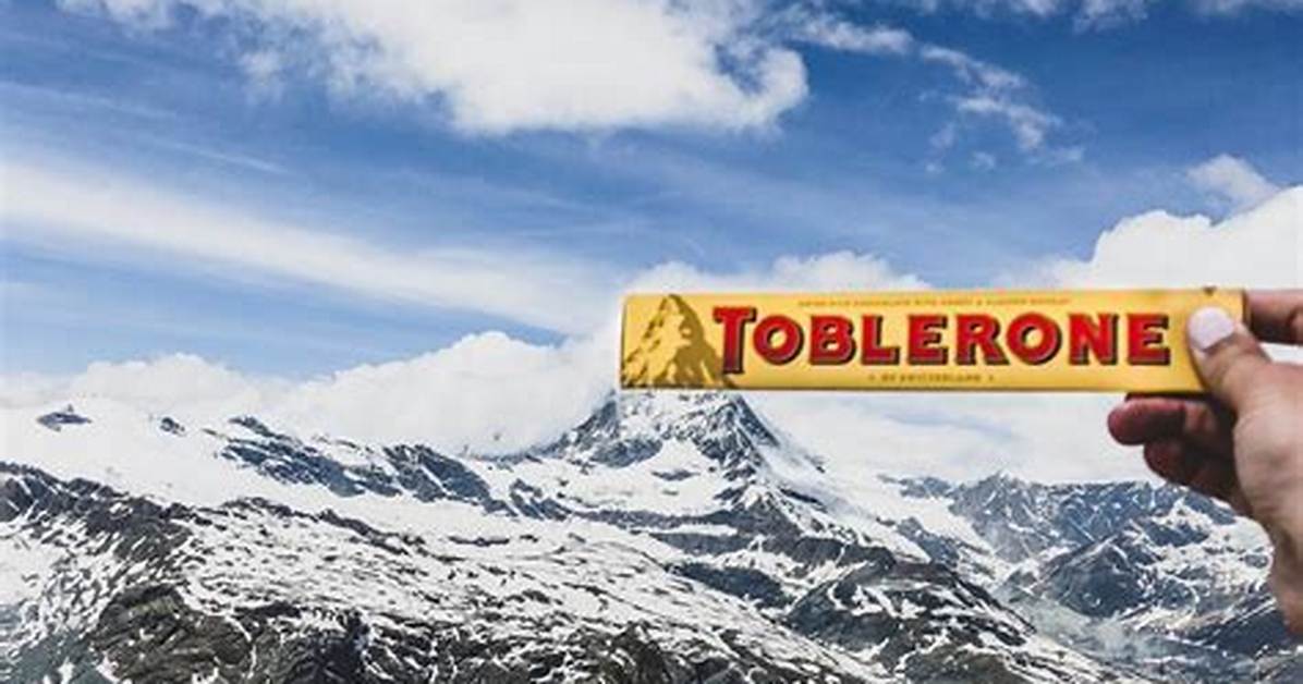Matterhorn Mountain Melting Away from Toblerone Bars