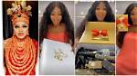 Mercy Eke Excited as She Receives Bobrisky’s Luxury 30Th Birthday Invitation Box, Displays Expensive Contents