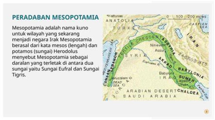 Mesopotamia, Wilayah Peradaban Kuno yang Makmur Karena Aliran Sungai