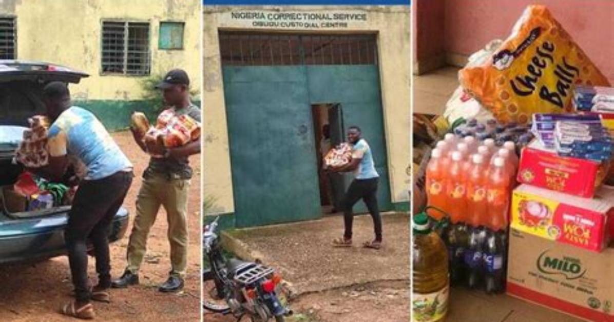 "My Dad Used to Feed Prisoners": Man Loads Car Boot with Plenty of Food and Drives to Prison, Feeds Inmates