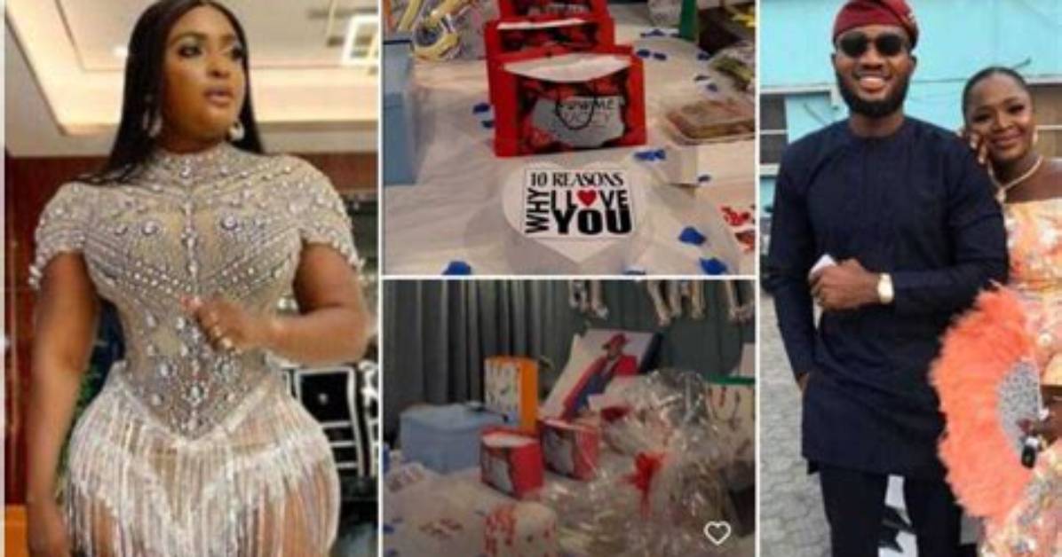 “Na Person Wey Die Lose”: Months After Wife’s Death, Ivd Shows off Romantic Gifts from Lover on His Birthday