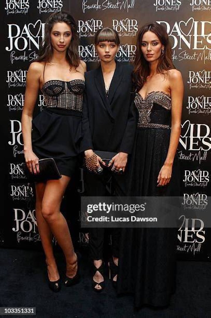 Nicole Trunfio and Abbey Lee Kershaw show cleavage at Kenzo event