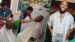 Nigerian Barber Makes Desperate Move to Get Davido's Attention, Video Goes Viral Online