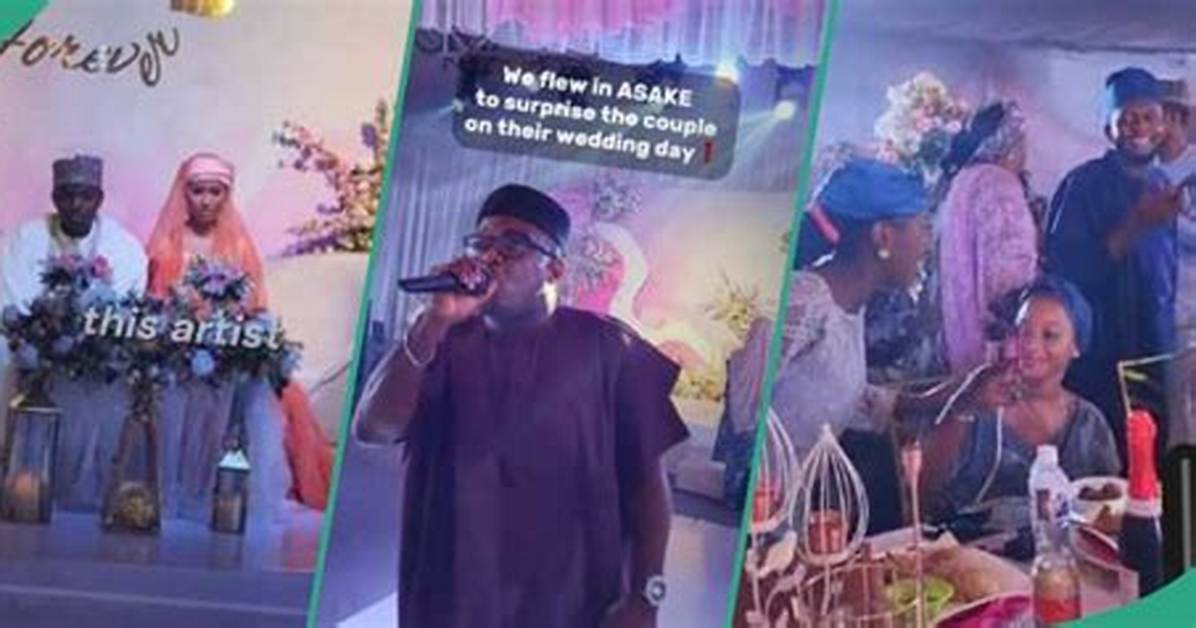 Nigerian Bride Who Thought Asake Came to Her Wedding Finds out It Was a Prank, Video Goes Viral