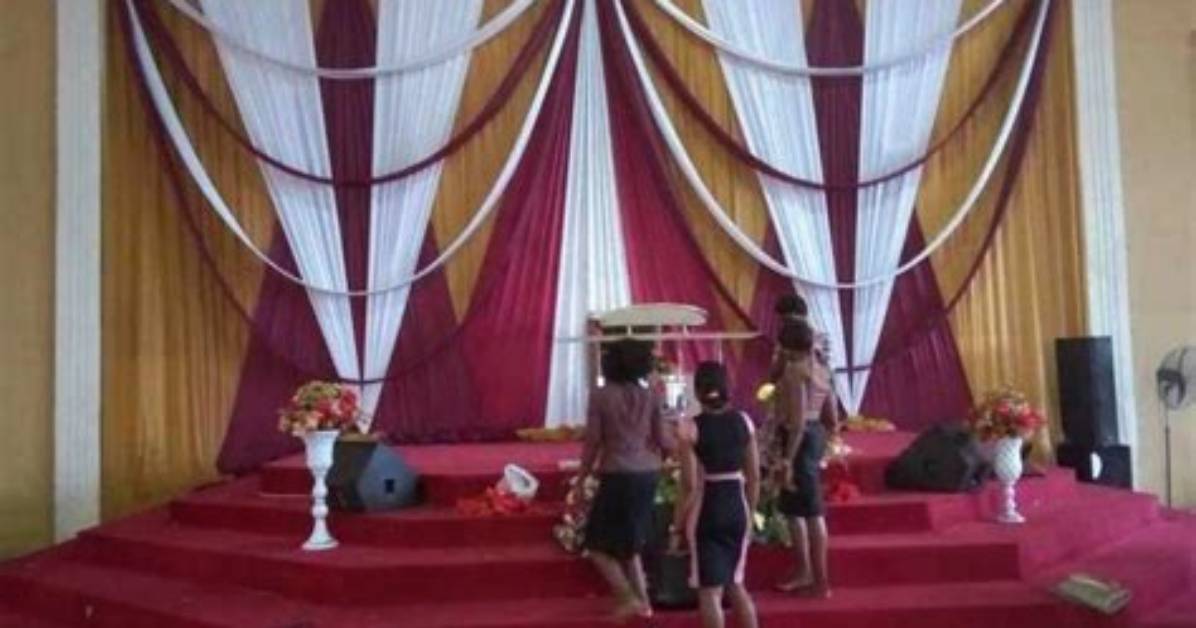 Nigerian Church Decoration Pictures for a Wedding
