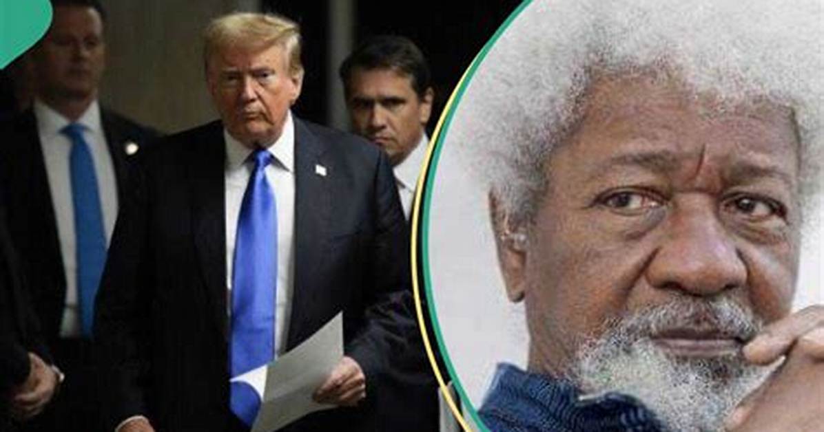 “Not Yet Uhuru”: Soyinka Reacts as Trump Convicted for 34 Charges