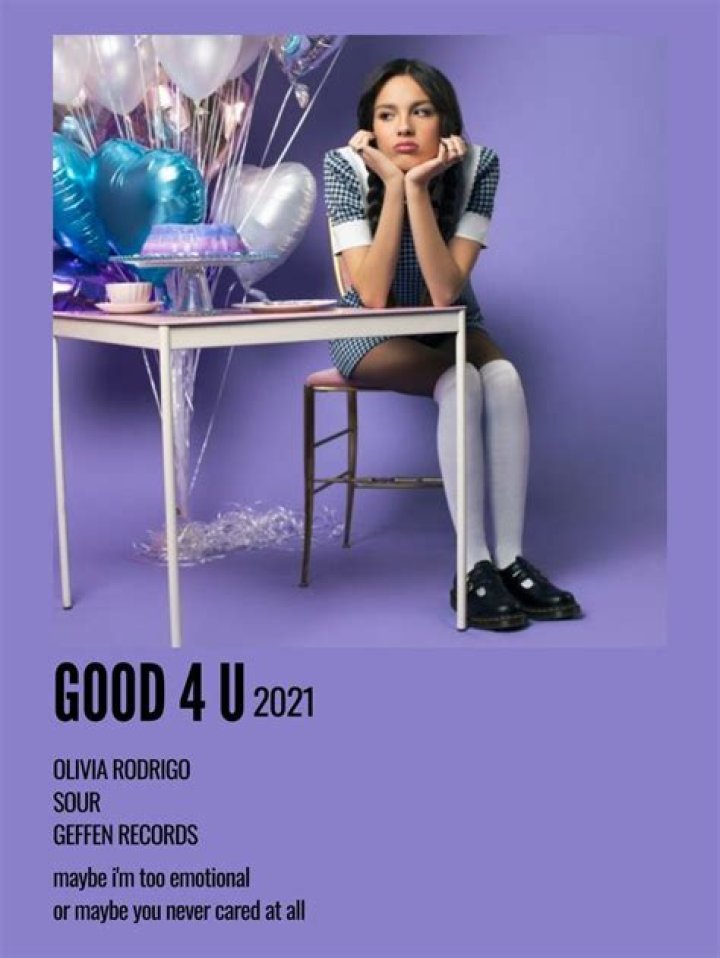 Olivia Rodrigo Good For U Signed Autograph Sour Vinyl Record Album W
