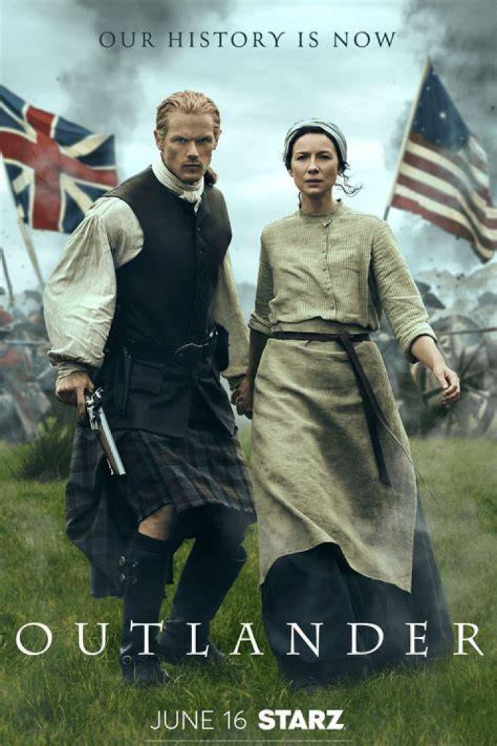 Outlander Season Two on Starz Character Poster of Sam Heughan as