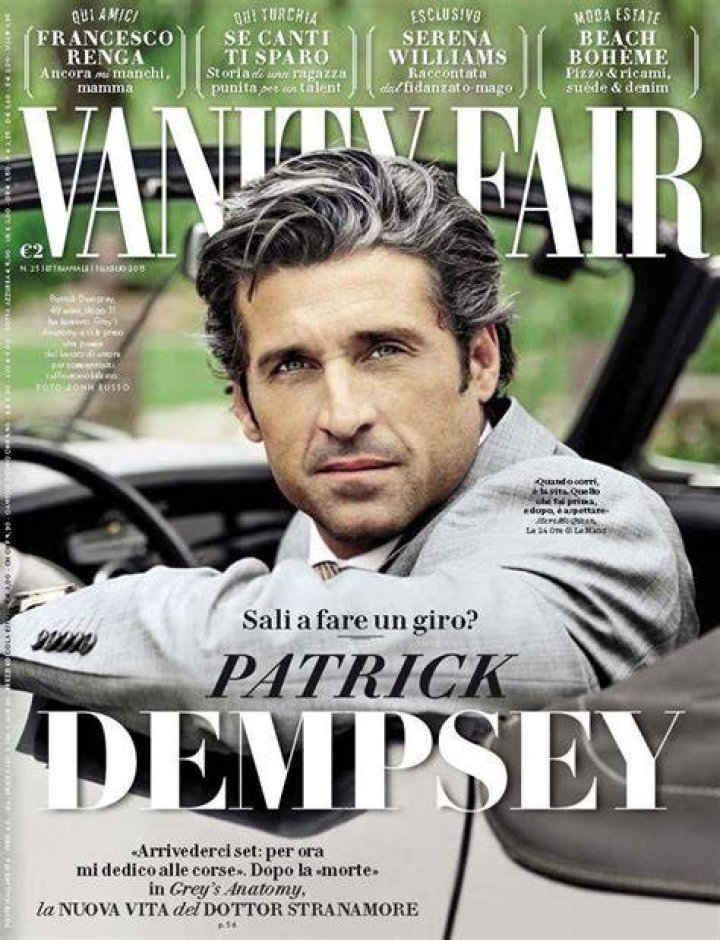 Patrick Dempsey Covers July 2015 Vanity Fair Italia The Fashionisto