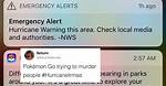 Poorly Timed Pokemon Go Alert During Hurricane Irma Has People Concerned