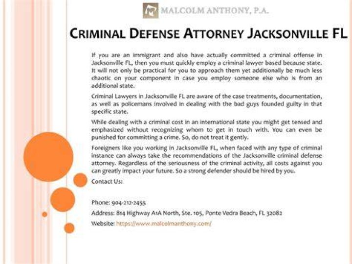 PPT Criminal Defense Attorney Jacksonville FL PowerPoint Presentation