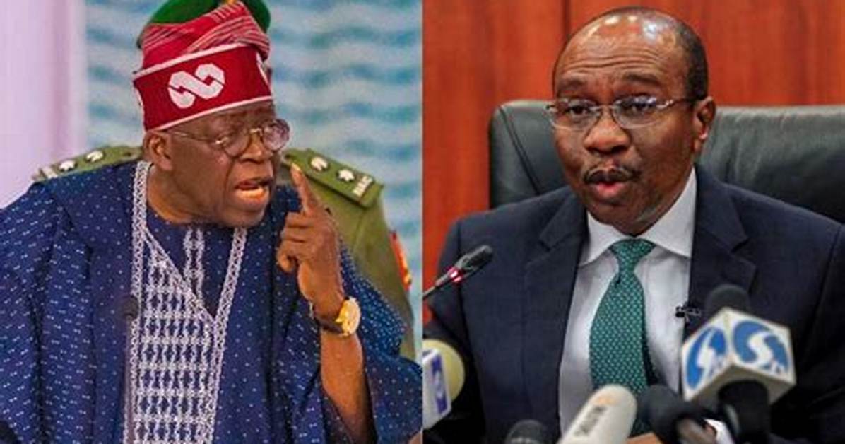 President Tinubu Suspends Cbn Governor, Godwin Emefiele, Orders Probe