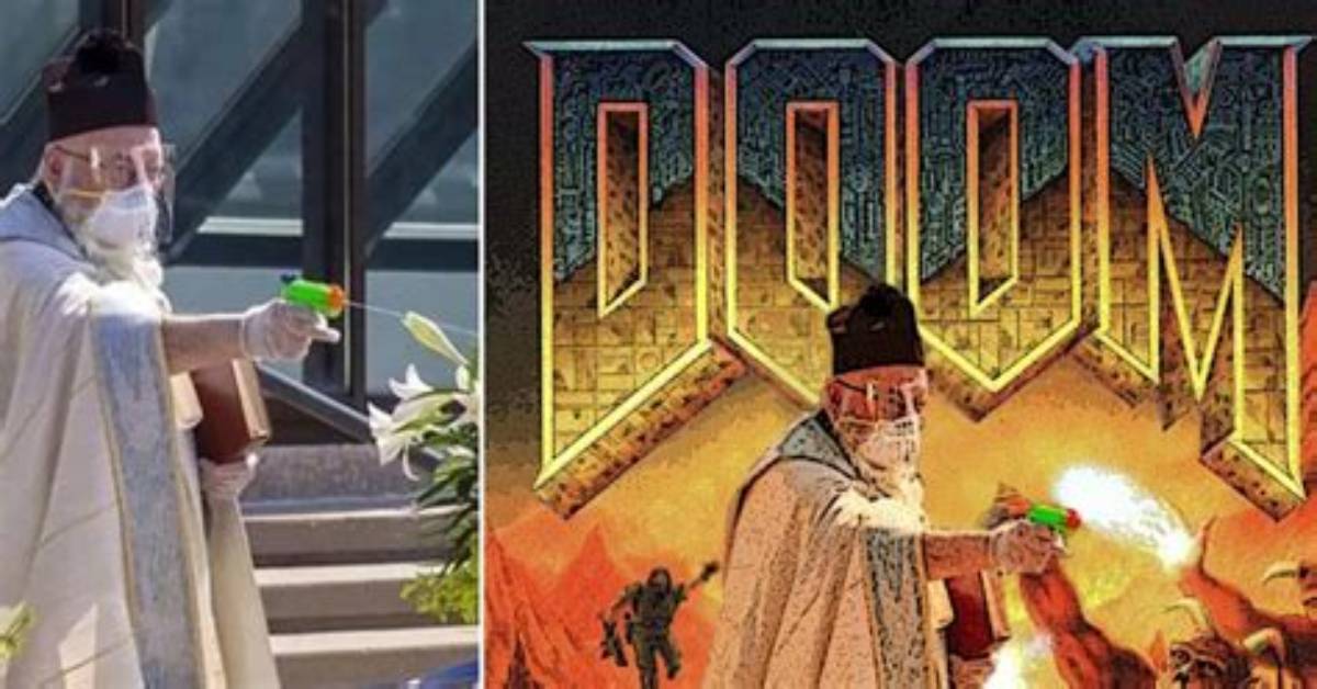 Priest Turned into a Meme After Using Squirt Gun for Holy Water at Socially-Distanced Service