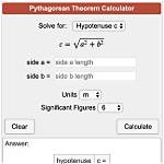 Pythagorean Theorem Trig Proofs Calculator