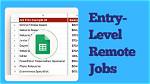 Remote Jobs with No Experience: Entry-Level Opportunities