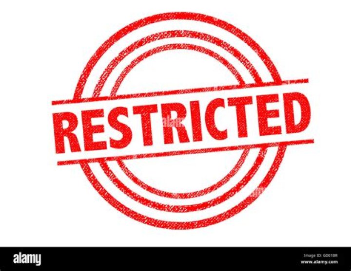 RESTRICTED Rubber Stamp over a white background Stock Photo Alamy