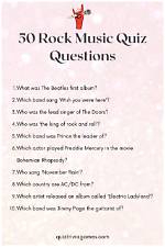 Rock Music Quiz Questions | Popnable