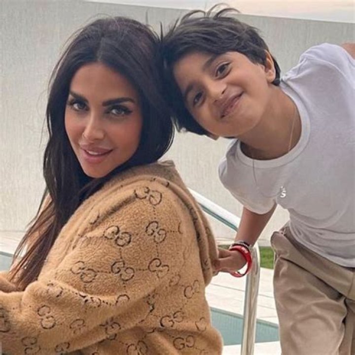 Sara Al Madani with son Maktoum