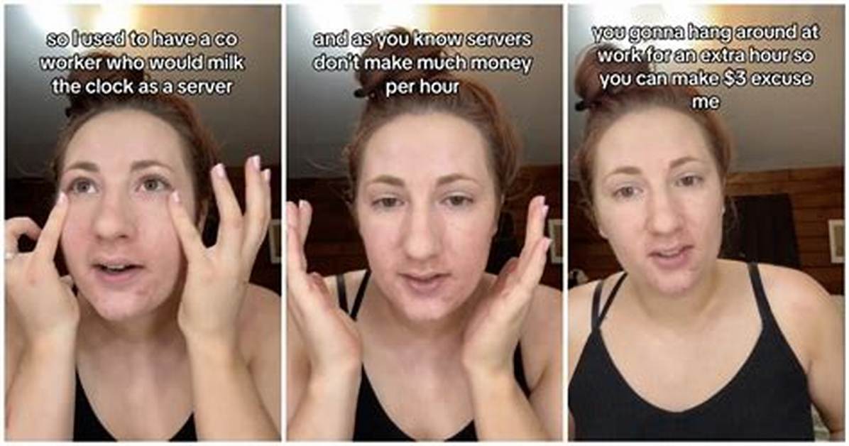 Server Explains Why Milking the Clock at Work Is Costing You