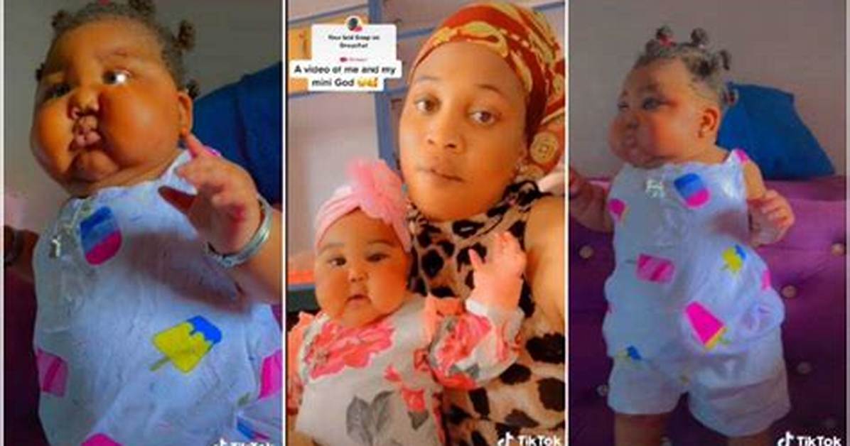 “She Will Soon Reduce”: Viral Video of Very Chubby Kid Causes Stir Online, Many Ask What She’s Eating