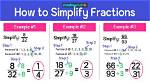 Simplify 10/24 and 3/8