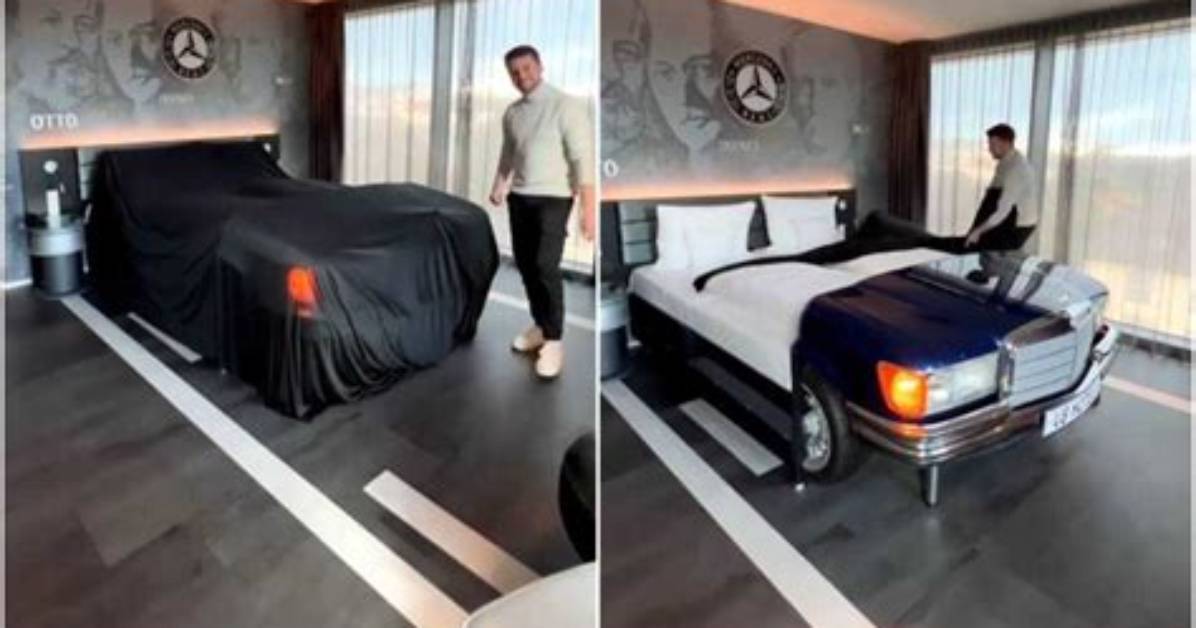 Sleeping on Benz: Creative Man Converts Mercedes 230 to His Bed, Shows off Cool Video of Bedroom, People React