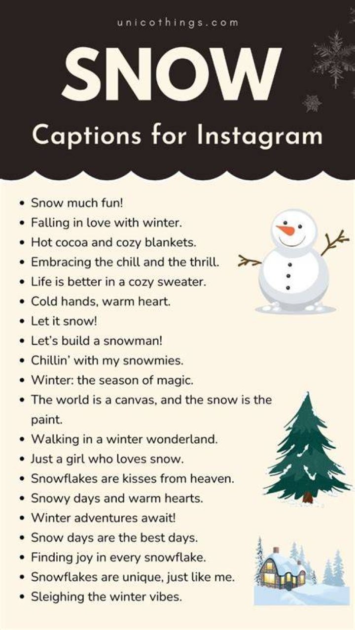 snow instagram captions ️ ⛄️ in 2021 Instagram captions, Instagram