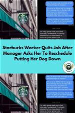 Starbucks Boss Asks Worker to Reschedule Dog Put-Down Date