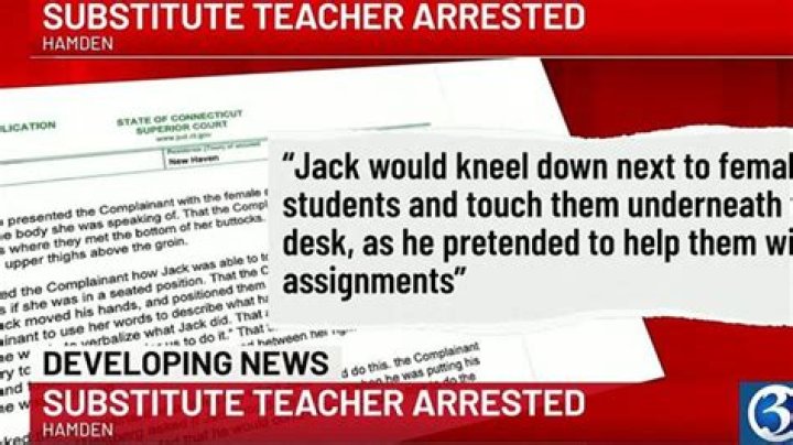 Substitute teacher accused of sexually assaulting 17yearold arrested