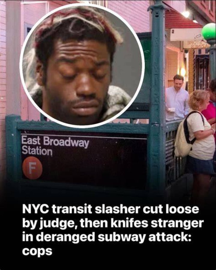 Subway &lsquo;slasher&rsquo; was released from jail days before attack