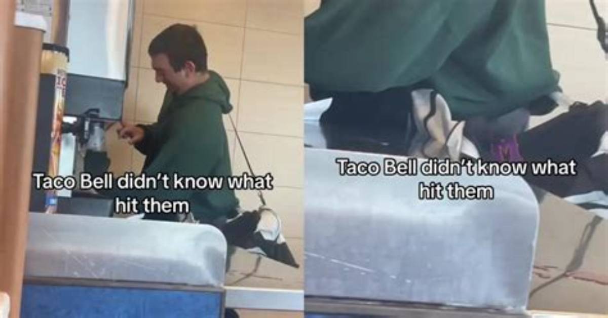 Taco Bell Customer Sneaks 5-Gallon Jug into Taco Bell, Fills It with Baja Blast