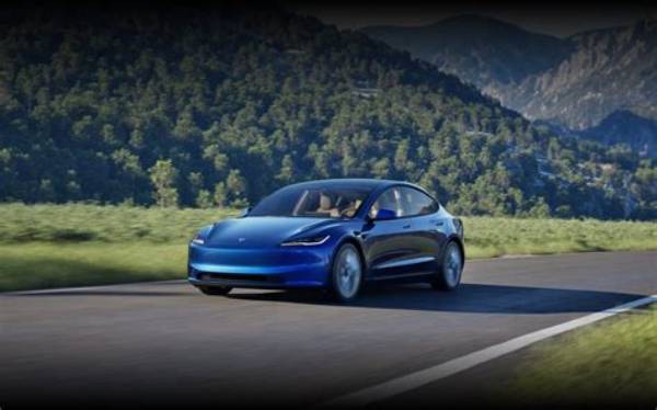 "Tesla Model 3": Man Drives Tesla Electric Car Worth $53,000, Manufactured by Elon Musk's Company