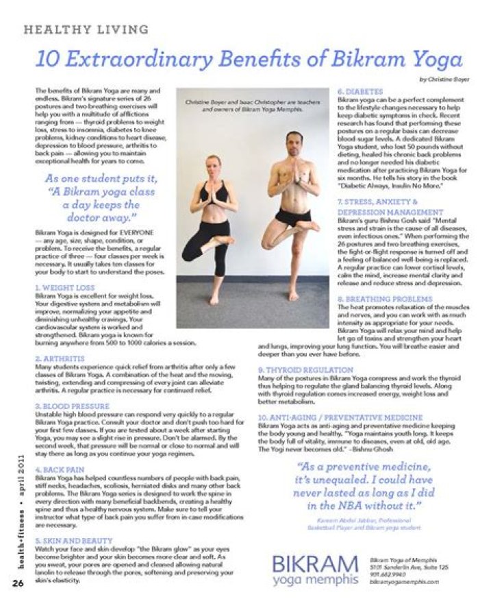 The Best Benefits Of Bikram Yoga References Fit