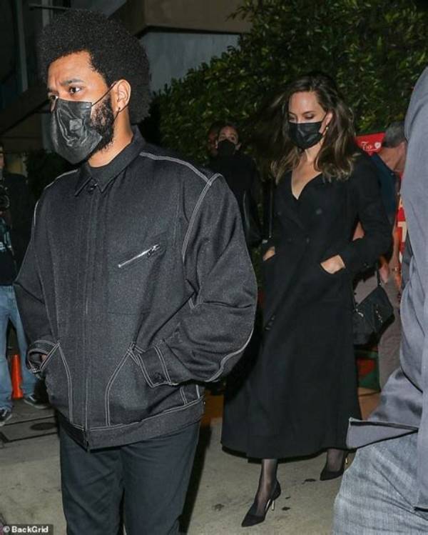 The Weeknd Hints at Romance with Angelina Jolie in "Here We Go. .. Again"