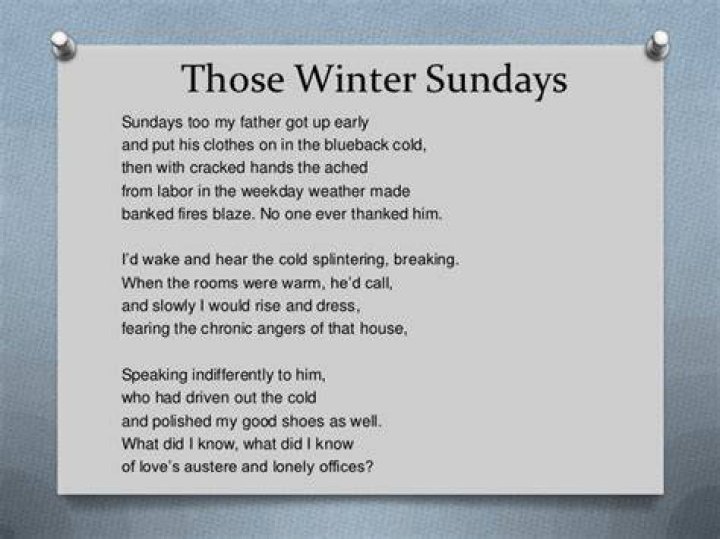 Those Winter Sundays Poem by Robert Hayden Poem Hunter Comments Page 1