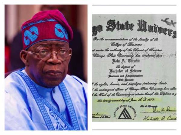 Tinubu Holds Fake Chicago State University Certificate? 4 Things to Know