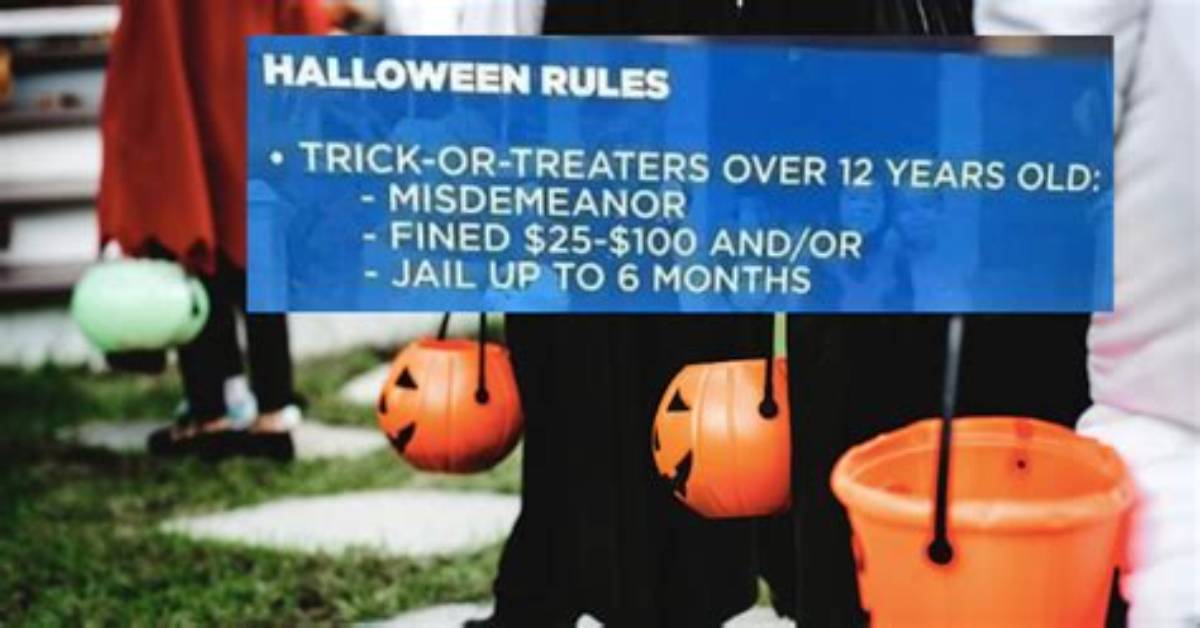 Town Seemingly Banned Trick-or-Treating for Kids over 12 Year's Old