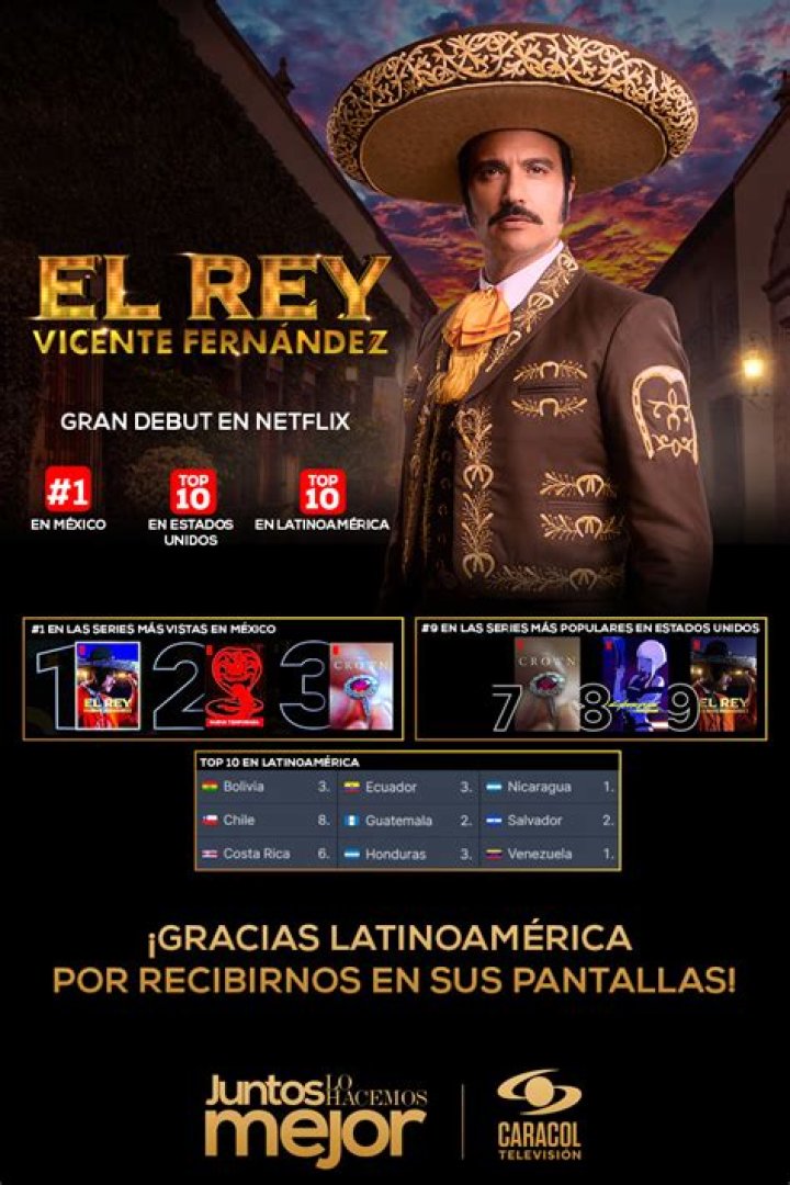 Vicente Fernandez Gets Netflix, Caracol TV Bioseries Variety