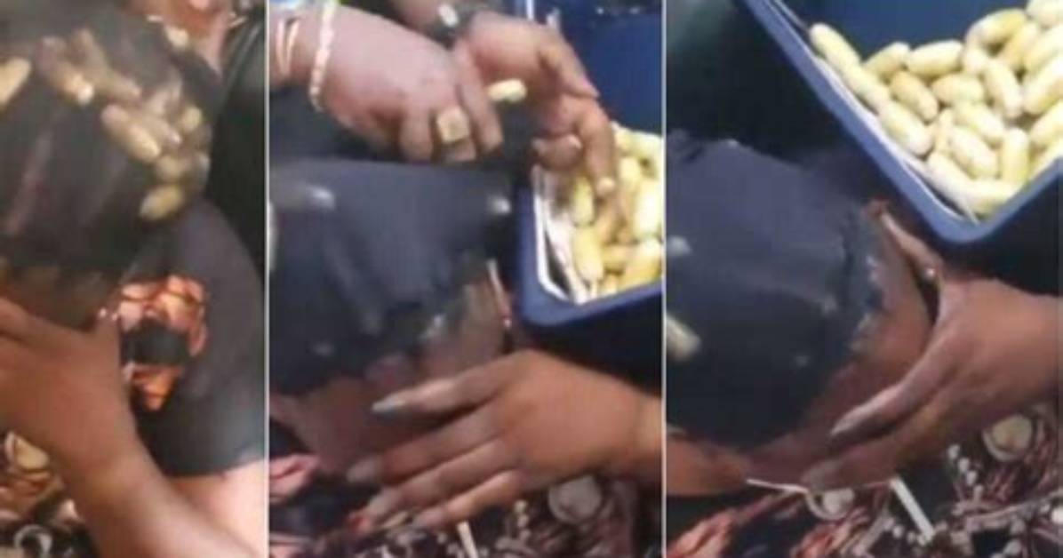 Video Shows Woman with Drugs Stuffed Under Her Wig, Airport Security Officers Stunned