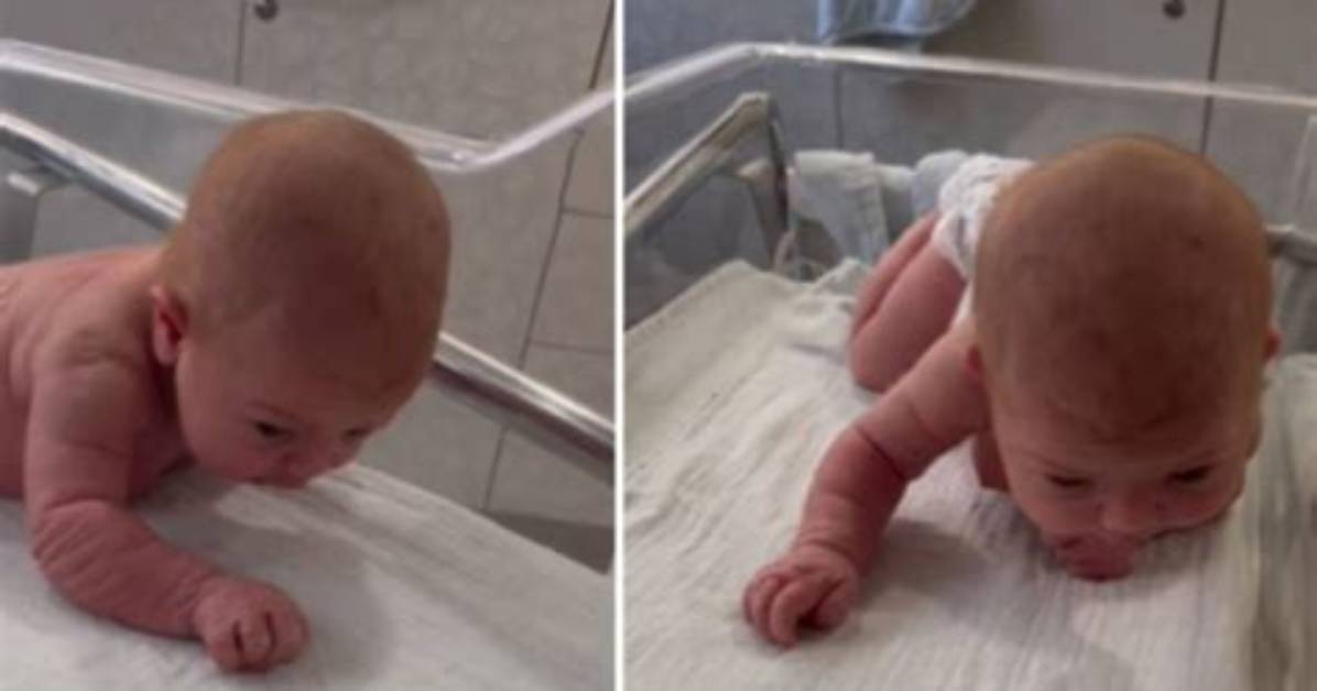 Viral Video Shows a Newborn Crawling — but Here's Why It's More Common Than You Might Think