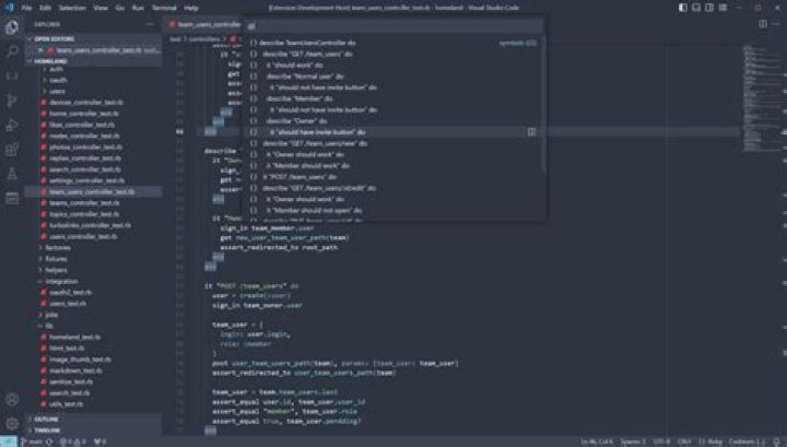 Vscode Ruby Symbols